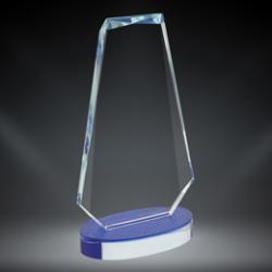 Cardiff Sail Crystal with Blue Accent