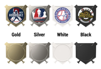 Baseball Home Plate Trading Lapel Pin