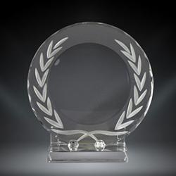 Wreath Crystal Plate