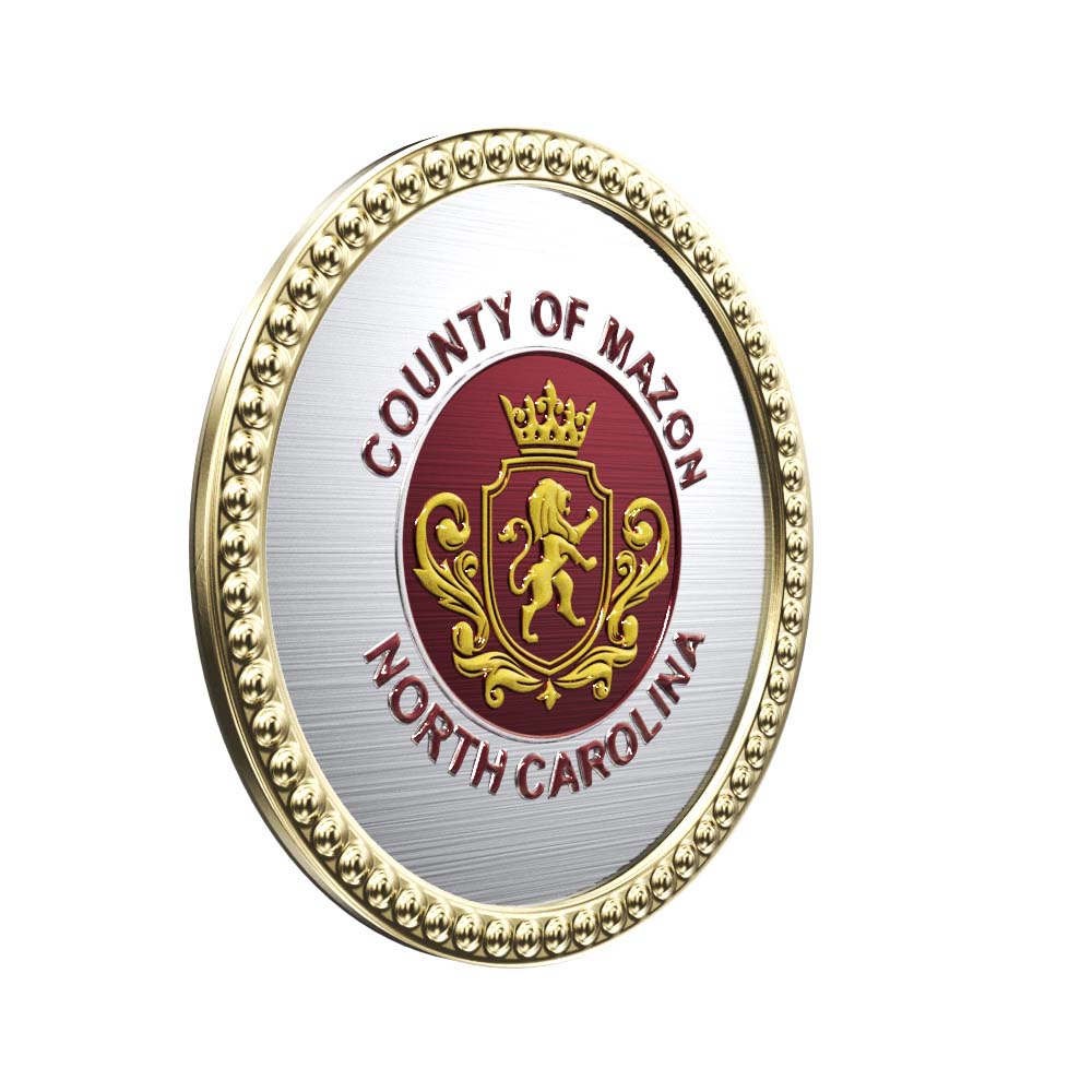 Decorative Border Lapel Pin