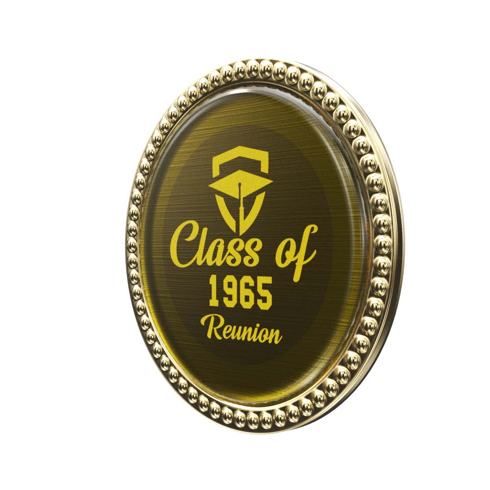 Decorative Border Lapel Pin