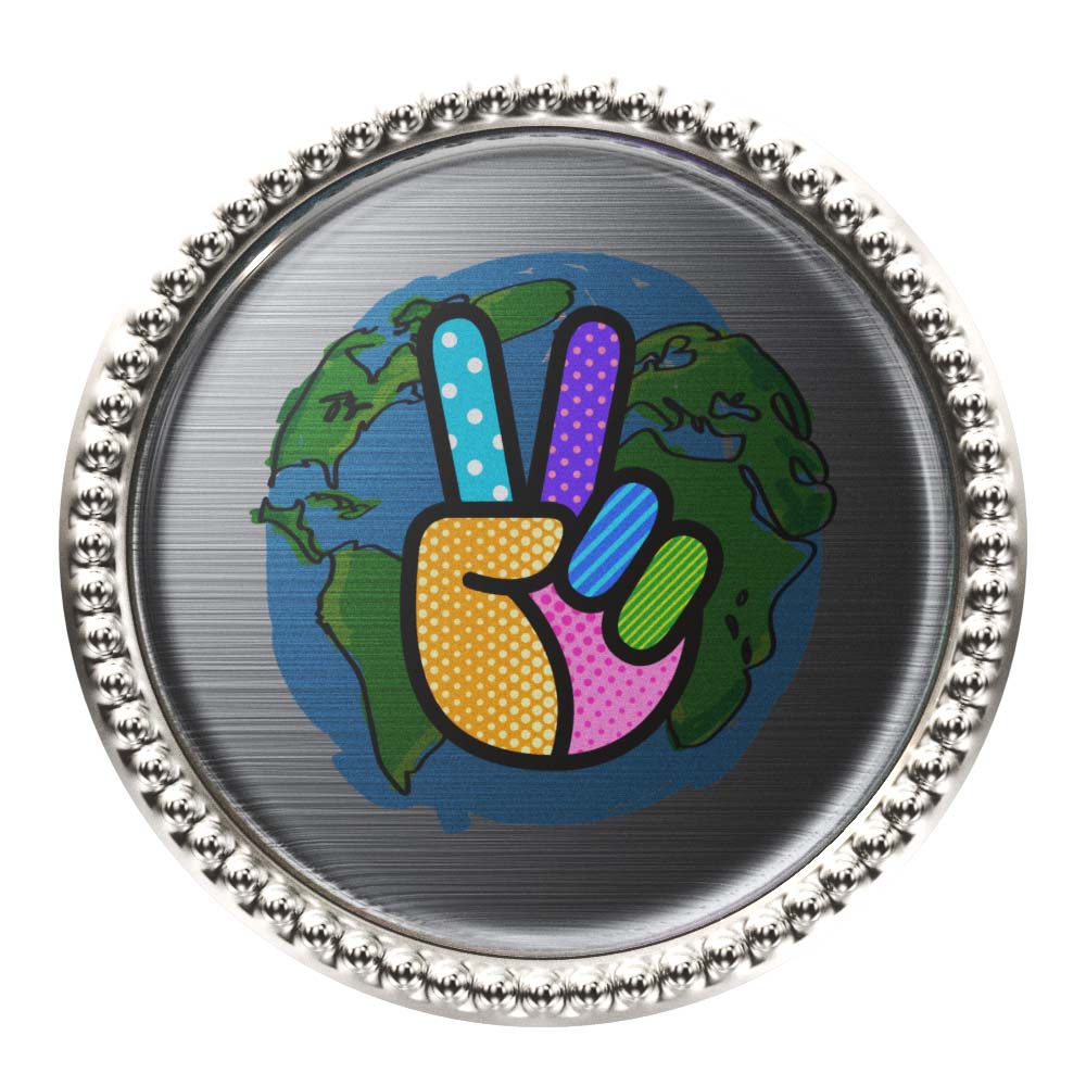Decorative Border Lapel Pin