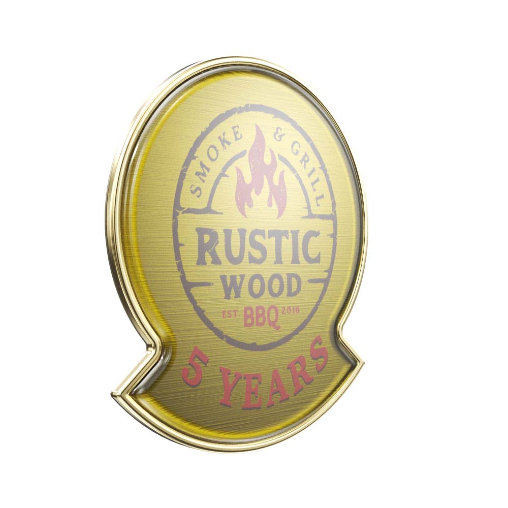 Round with Bar at the Bottom Lapel Pin