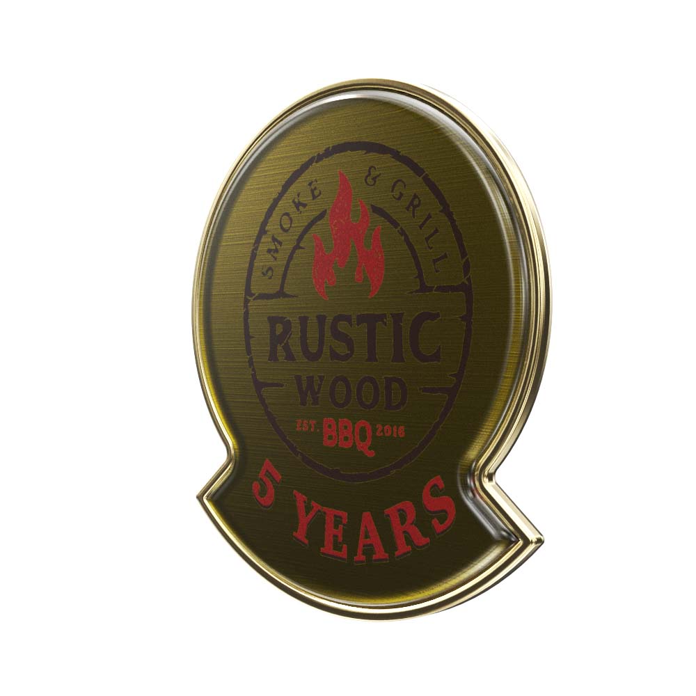 Round with Bar at the Bottom Lapel Pin